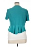 Perceptions Teal Short Sleeve Blouse Size XL - photo 2
