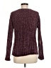 Easel 100% Polyester Metallic Burgundy Pullover Sweater Size M - photo 2