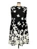 North Style Print Black Casual Dress Size 24W - photo 1
