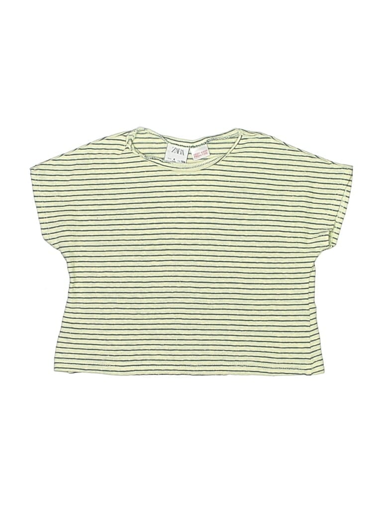 Pre-owned Zara Kids' Short Sleeve T-shirt In Green