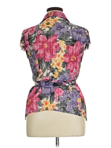 NY Collection Short Sleeve Blouse (view 2)