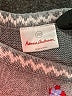 Hanna Andersson 100% Cotton Floral Fair Isle Gray Dress Size 110 cm / US 5-6 - photo 3