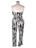 Millenium 100% Rayon Animal Print Silver Jumpsuit Size XL - photo 2