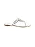 Talbots Silver Flip Flops Size 8 - photo 1