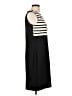 St. John Stripes Black Cocktail Dress Size 12 - photo 4