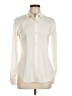 Theory Ivory Long Sleeve Button-Down Shirt Size M - photo 1