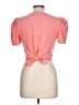 A.L.C. 100% Cotton Pink Short Sleeve Top Size L - photo 2