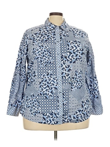 Foxcroft Long Sleeve Button-Down Shirt (view 1)