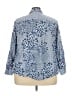 Foxcroft 100% Cotton Paisley Blue Long Sleeve Button-Down Shirt Size 18 - photo 2