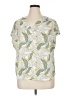 Apt. 9 100% Polyester Green Short Sleeve Blouse Size XL - photo 1
