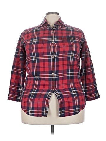 Emanuel Emanuel Ungaro 3/4 Sleeve Button-Down Shirt (view 1)
