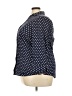 Foxcroft 100% Cotton Polka Dots Blue 3/4 Sleeve Blouse Size 18 - photo 5