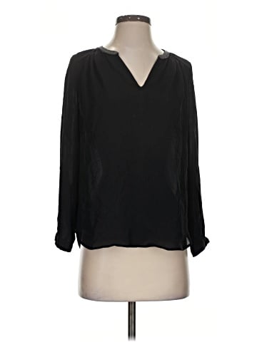 Joie Long Sleeve Silk Top (view 1)