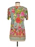 Johnny Was Green Short Sleeve Blouse Size M - photo 2
