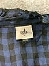 CAbi 100% Rayon Checkered-gingham Blue Long Sleeve Button-Down Shirt Size M - photo 7