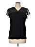Perseption Concept Black Short Sleeve Top Size L - photo 1