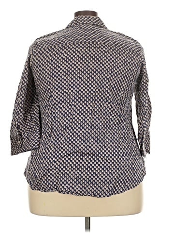 Foxcroft 3/4 Sleeve Button-Down Shirt (view 2)