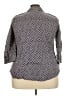 Foxcroft 100% Cotton Chevron-herringbone Gray 3/4 Sleeve Button-Down Shirt Size 18 - photo 2