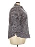 Foxcroft 100% Cotton Chevron-herringbone Gray 3/4 Sleeve Button-Down Shirt Size 18 - photo 4