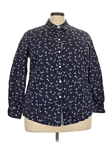 Foxcroft Long Sleeve Button-Down Shirt (view 1)