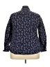 Foxcroft 100% Cotton Stars Blue Long Sleeve Button-Down Shirt Size 18 - photo 2