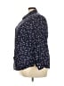 Foxcroft 100% Cotton Stars Blue Long Sleeve Button-Down Shirt Size 18 - photo 5