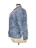 Foxcroft 100% Cotton Print Blue 3/4 Sleeve Button-Down Shirt Size 18 - photo 5