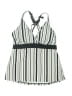 Assorted Brands Stripes Ivory Swimsuit Top Size L - photo 1
