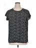 Pleione Black Short Sleeve Top Size XL - photo 1