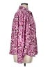 Hale Bob Animal Print Pink Long Sleeve Blouse Size XL - photo 4
