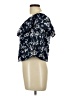 Papaya 100% Polyester Blue Short Sleeve Blouse Size L - photo 5