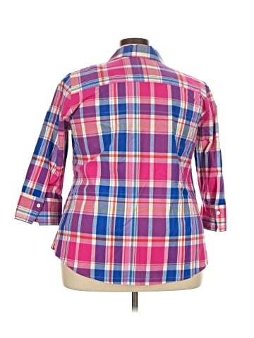 Foxcroft 3/4 Sleeve Button-Down Shirt (view 2)