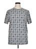 Express Silver Short Sleeve Top Size XL - photo 1