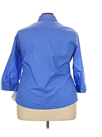 Foxcroft 3/4 Sleeve Button-Down Shirt (view 2)