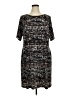 Connected Apparel Tweed Black Casual Dress Size 14 - photo 1