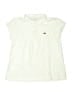 Lacoste 100% Cotton Ivory Short Sleeve Top Size 16 - photo 1