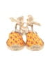 J.Crew Tweed Floral Solid Orange Yellow Flats Size 8 - photo 2