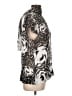 BCBGMAXAZRIA Silver Short Sleeve Blouse Size L - photo 4