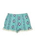 Just Be... Print Teal Shorts Size 2X - photo 2
