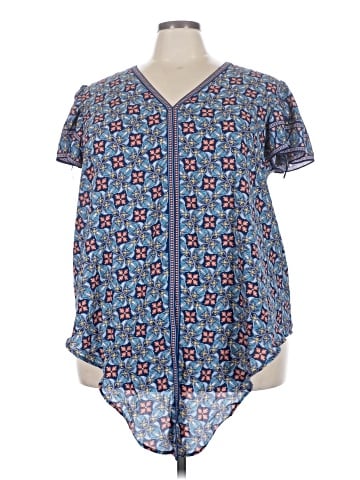 Max Studio Short Sleeve Blouse (view 1)