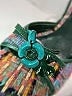 Miu Miu Plaid Teal Sandals Size EU 38 - photo 4