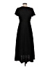 Max Studio Solid Black Casual Dress Size S - photo 2
