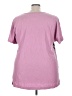 Roaman's 100% Cotton Tie-dye Pink Short Sleeve Top Size 26 (2X) - photo 2