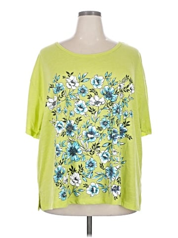 Woman Within 3/4 Sleeve T-Shirt (view 1)