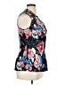 DKNY 100% Polyester Black Sleeveless Blouse Size XL - photo 4