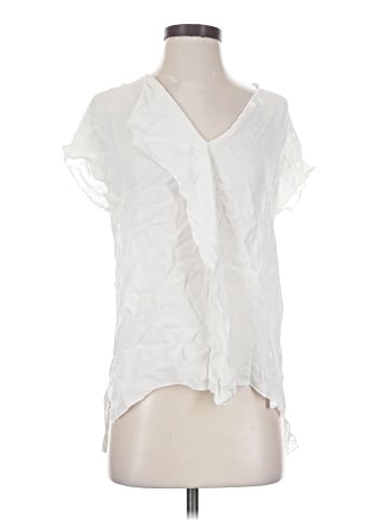 Love Token Short Sleeve Silk Top (view 1)