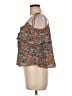 Topshop 100% Polyester Orange Sleeveless Blouse Size 6 - photo 5