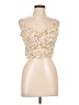 Blush 100% Polyester Gold Sleeveless Blouse Size L - photo 1