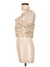 Blush 100% Polyester Gold Sleeveless Blouse Size L - photo 5