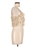 Blush 100% Polyester Gold Sleeveless Blouse Size L - photo 4